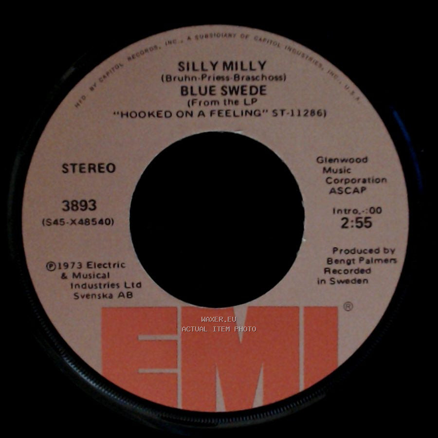 Blue Swede - Silly Milly / Lonely Sunday Afternoon side A