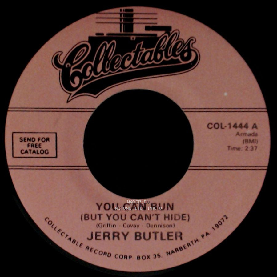 Jerry Butler - You Can Run (But You Can't Hide) / I Stand Accused side A