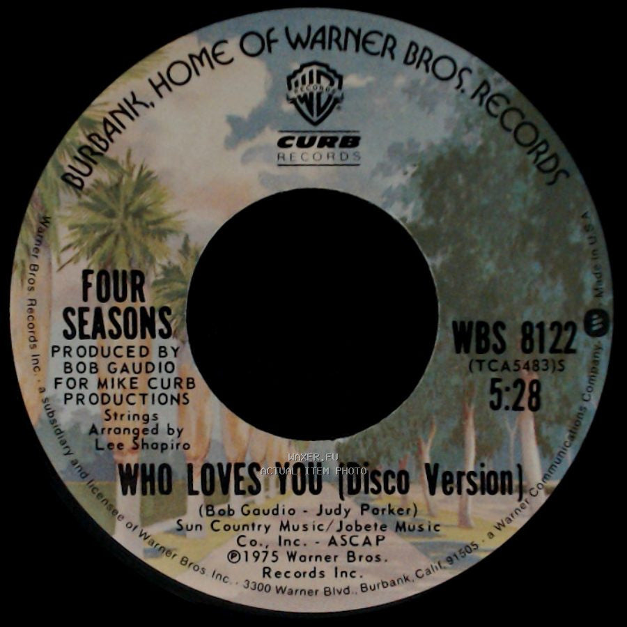 Four Seasons - Who Loves You / Who Loves You (Disco Version) side B