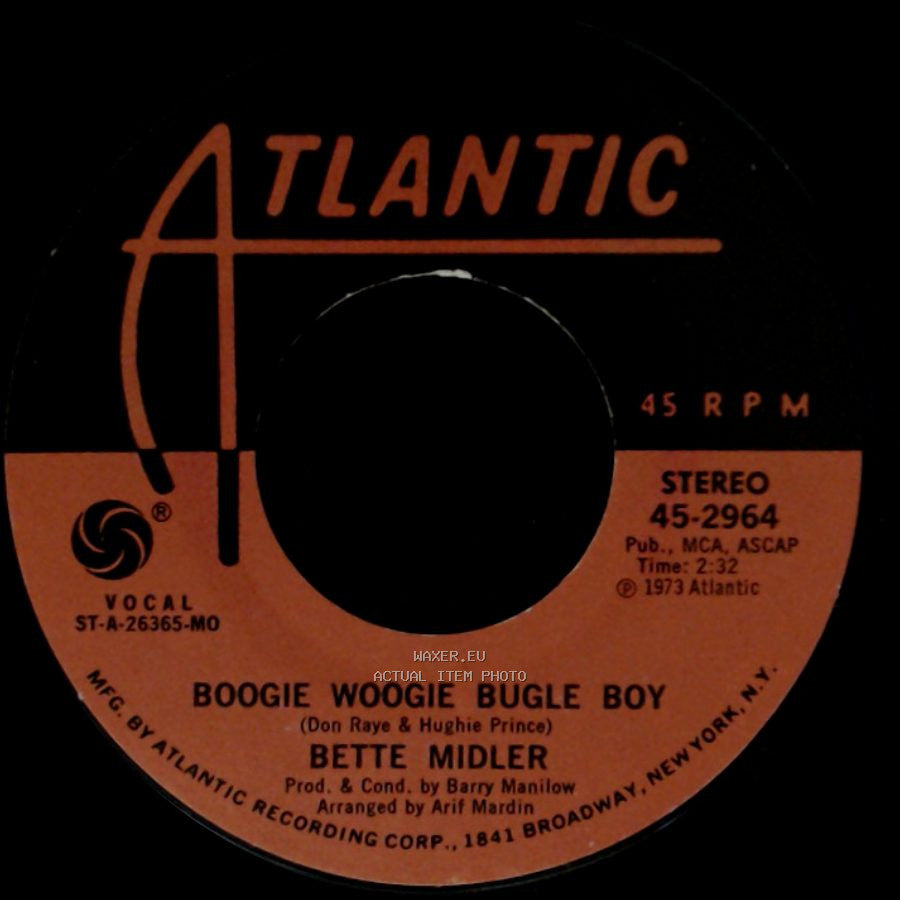 Bette Midler - Boogie Woogie Bugle Boy / Delta Dawn side A