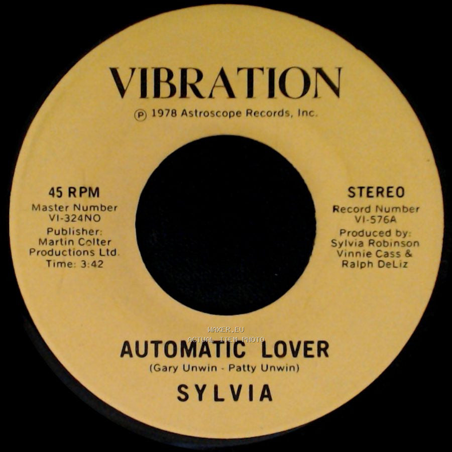 Sylvia - Automatic Lover / Stop Boy side A