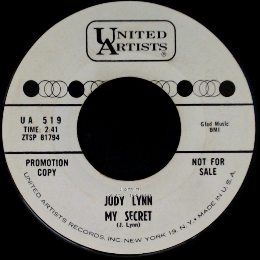 Judy Lynn - My Secret / I Just Want To See You Once More side A