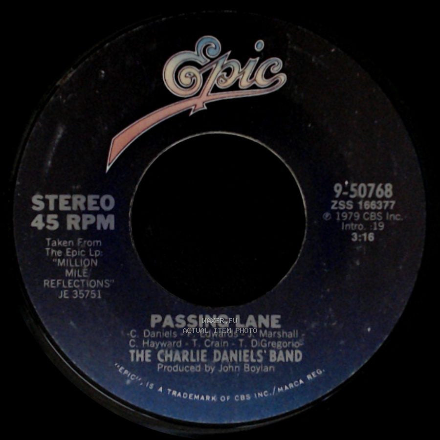The Charlie Daniels Band - Passing Lane / Mississippi side B