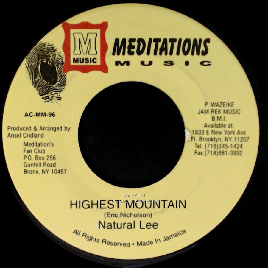 Natural Lee - Highest Mountain / Version side B