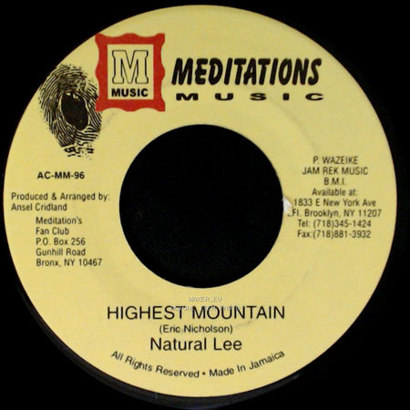 Natural Lee - Highest Mountain / Version side B