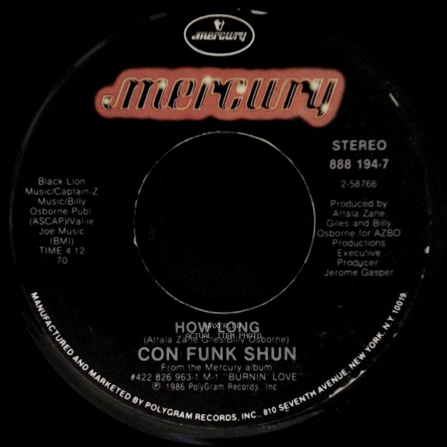 Con Funk Shun - Take It To The Max / How Long side B