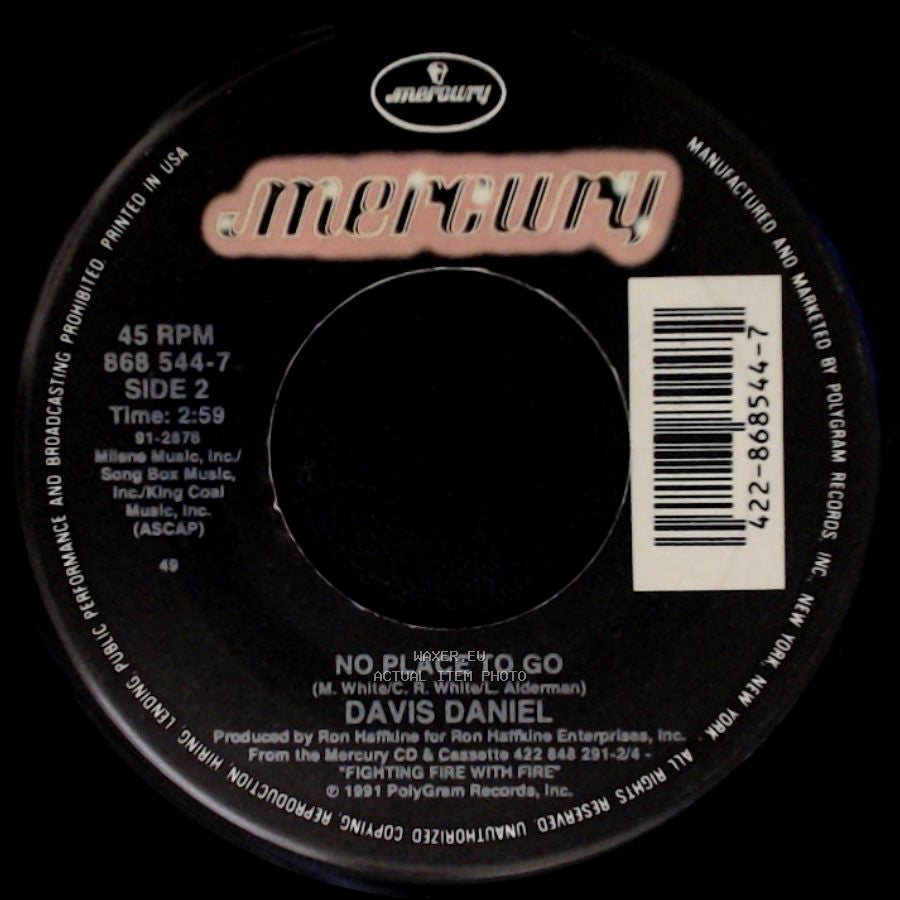 Davis Daniel - For Crying Out Loud / No Place To Go side B