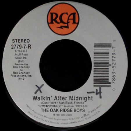The Oak Ridge Boys - Walkin' After Midnight / Lucky Moon side A