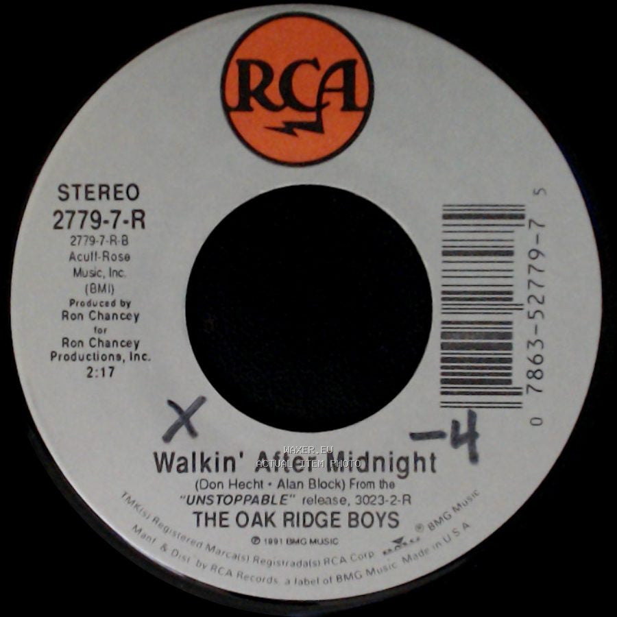 The Oak Ridge Boys - Walkin' After Midnight / Lucky Moon side A