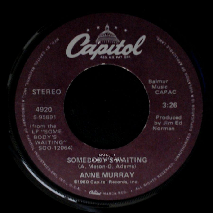 Anne Murray - Could I Have This Dance / Somebody's Waiting side B