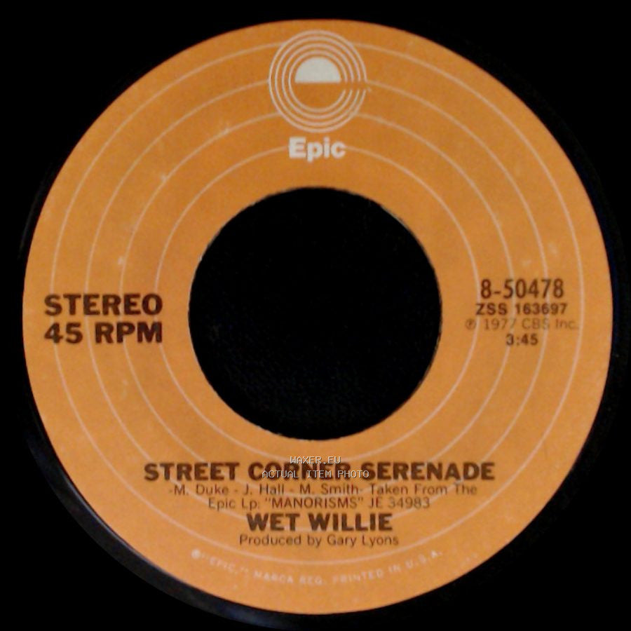 Wet Willie - We Got Lovin' / Street Corner Serenade side B