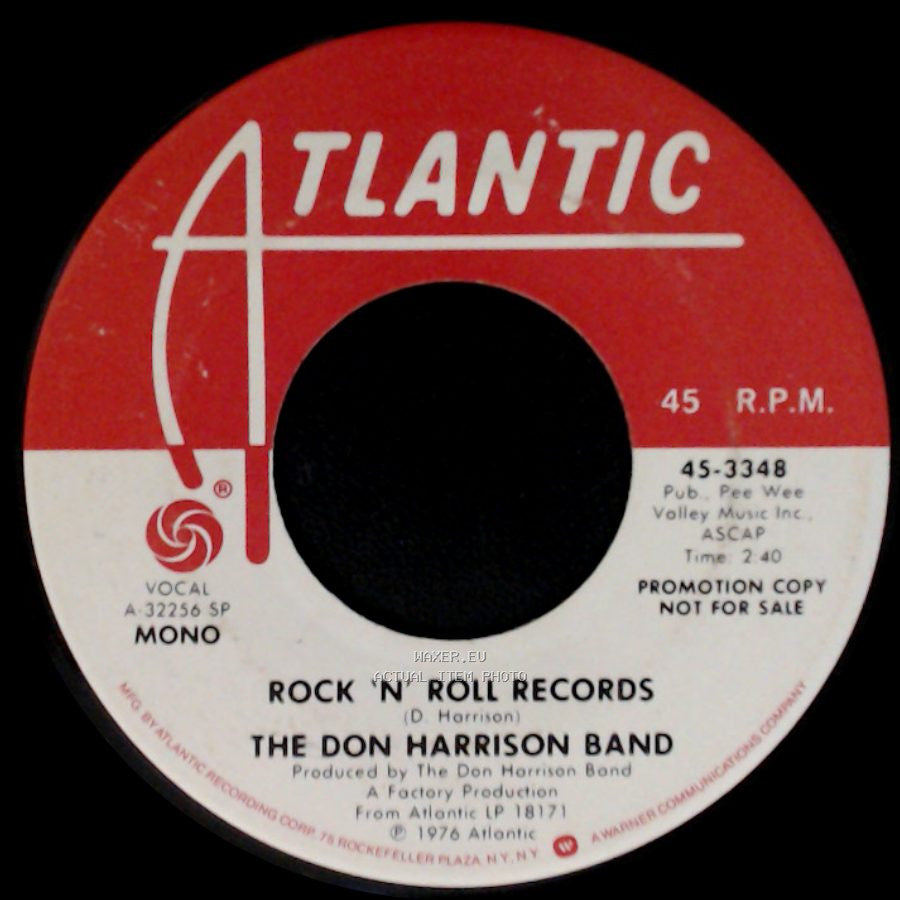 The Don Harrison Band - Rock 'n' Roll Records / Rock 'n' Roll Records side B