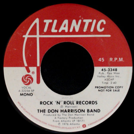The Don Harrison Band - Rock 'n' Roll Records / Rock 'n' Roll Records side B