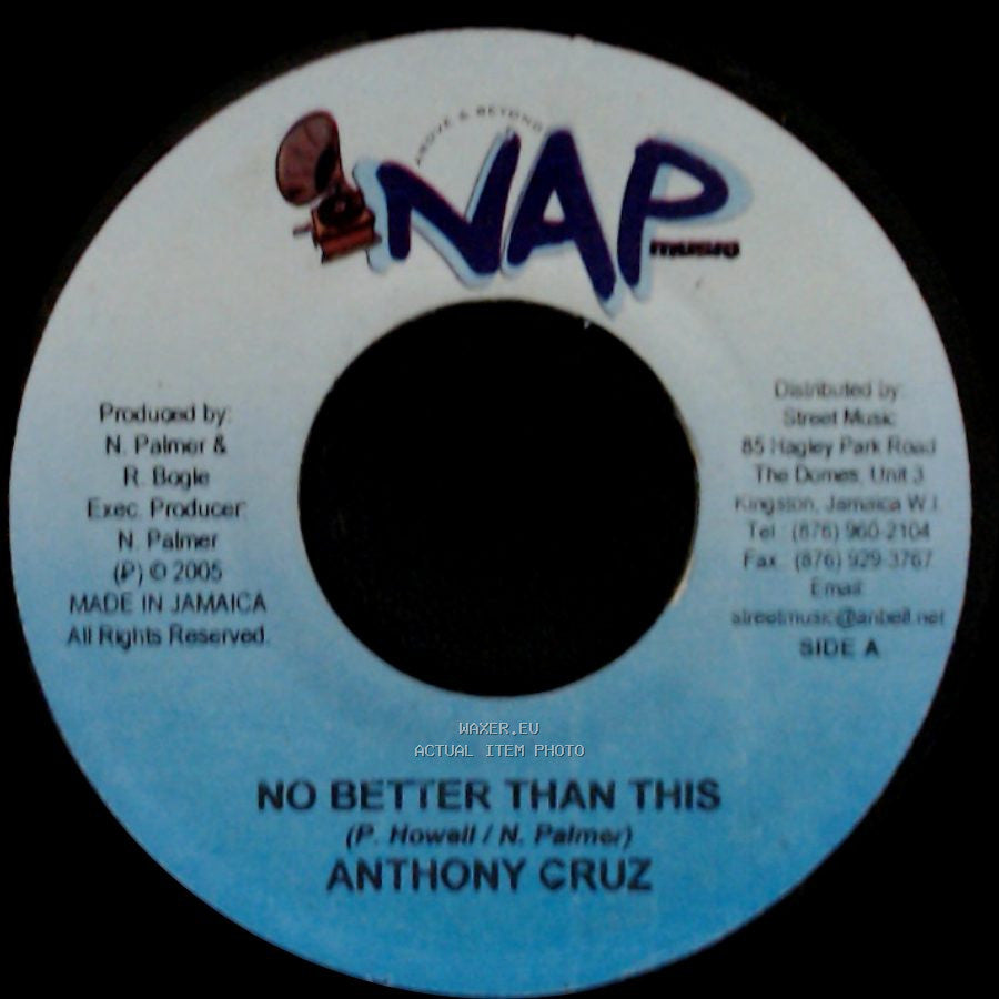 Anthony Cruz - No Better Than This / Passion Instrumental side A