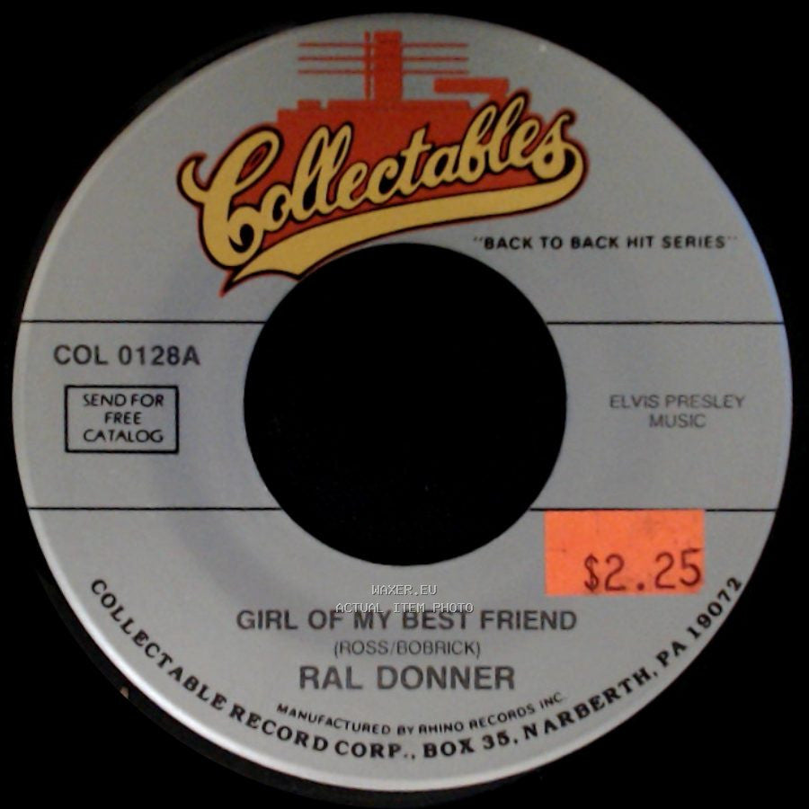 Ral Donner - Girl Of My Best Friend / To Love Someone side A