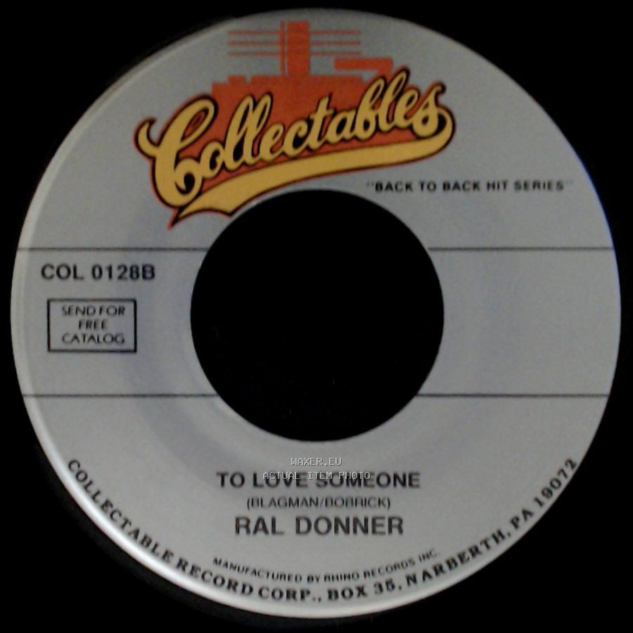 Ral Donner - Girl Of My Best Friend / To Love Someone side B