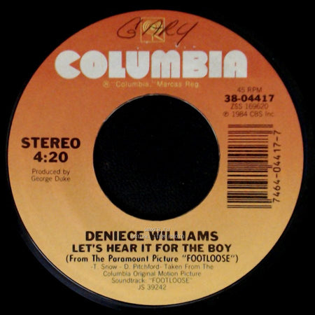 Deniece Williams - Let's Hear It For The Boy / Let's Hear It For The Boy (Instrumental - Short Version) (From The Paramount Picture "Footloose") side A