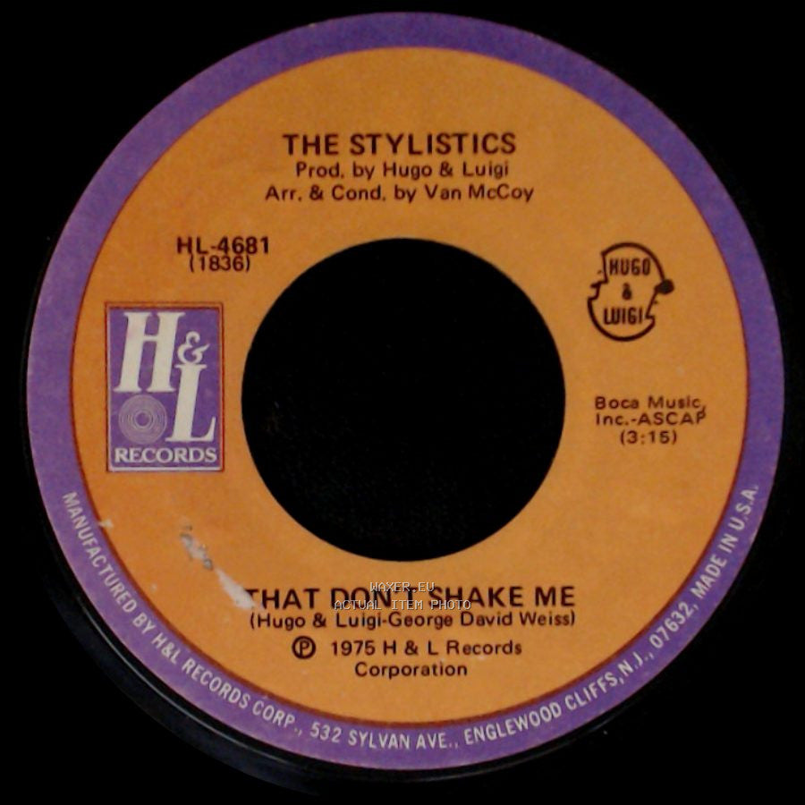 The Stylistics - That Don't Shake Me / Shame And Scandal In The Family side A