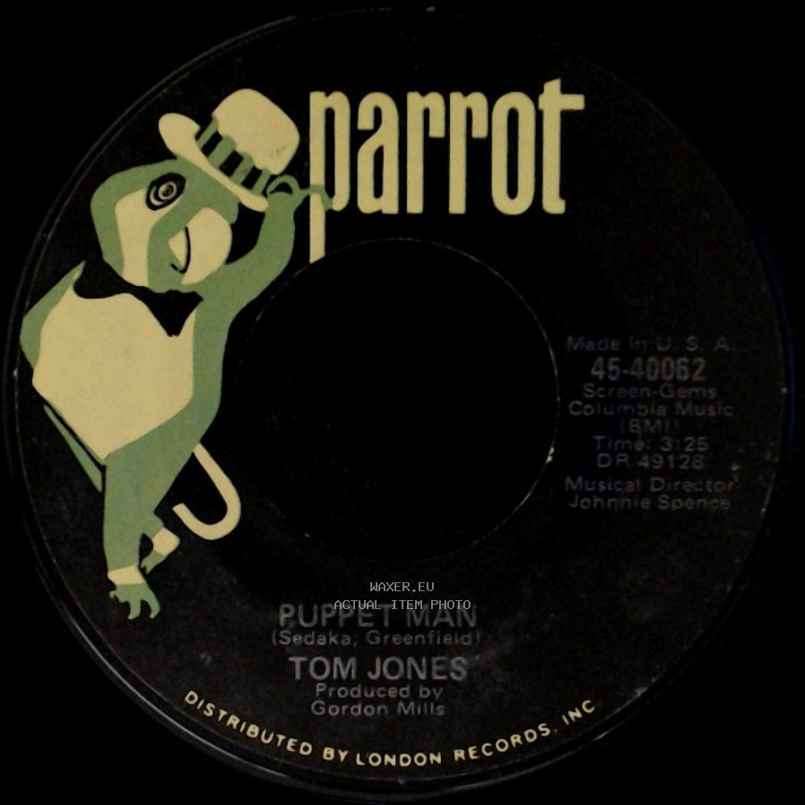 Tom Jones - Every Mile / Puppet Man side B