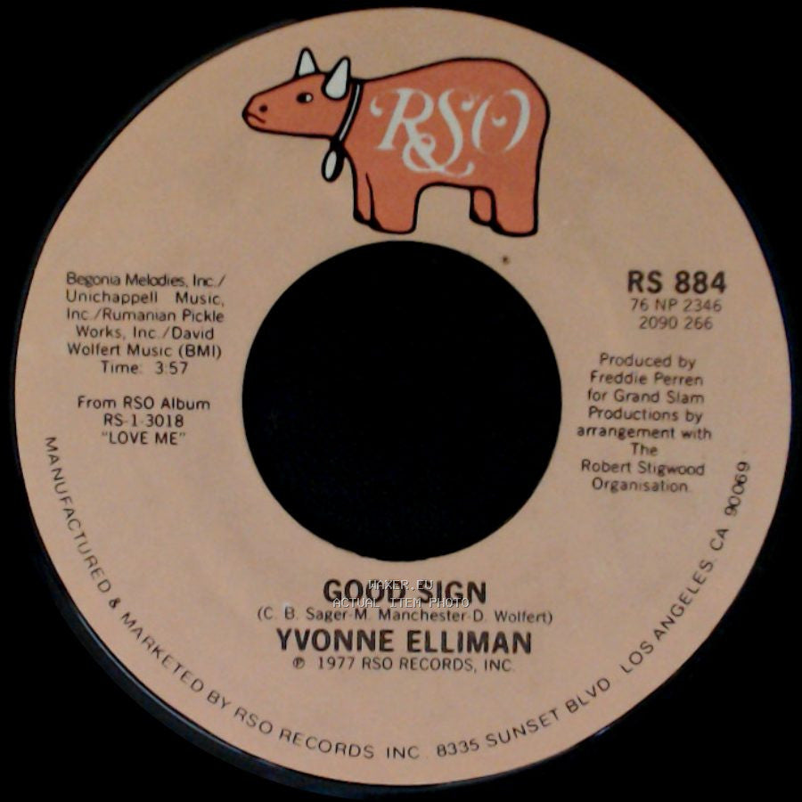 Yvonne Elliman - If I Can't Have You / Good Sign side B