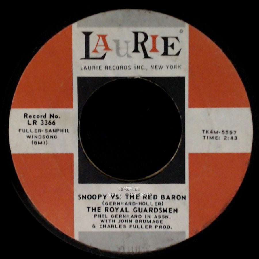The Royal Guardsmen - I Needed You / Snoopy Vs. The Red Baron side A