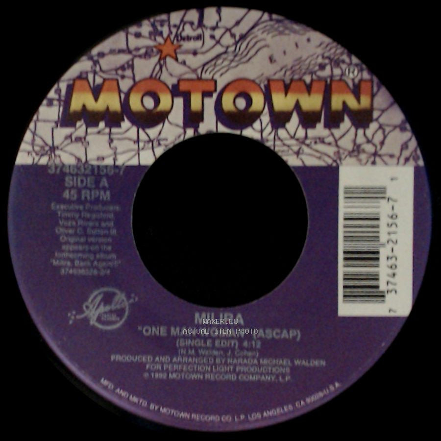 Milira - One Man Woman (Single Edit) / One Man Woman side A