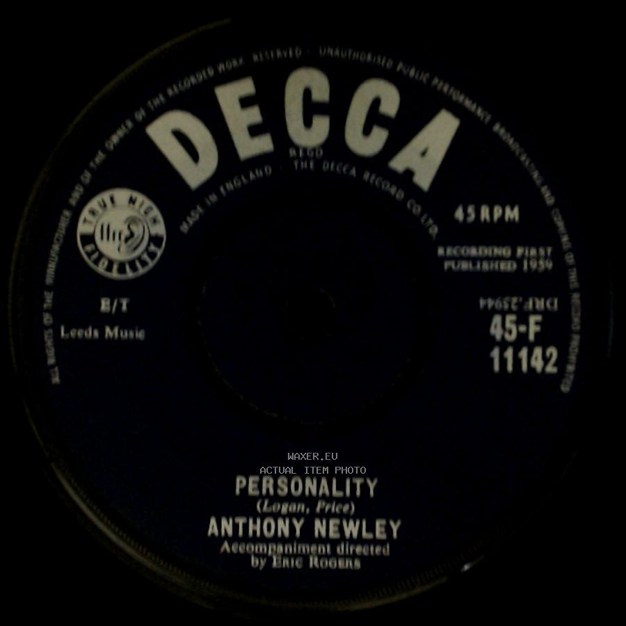 Anthony Newley - My Blue Angel / Personality side B