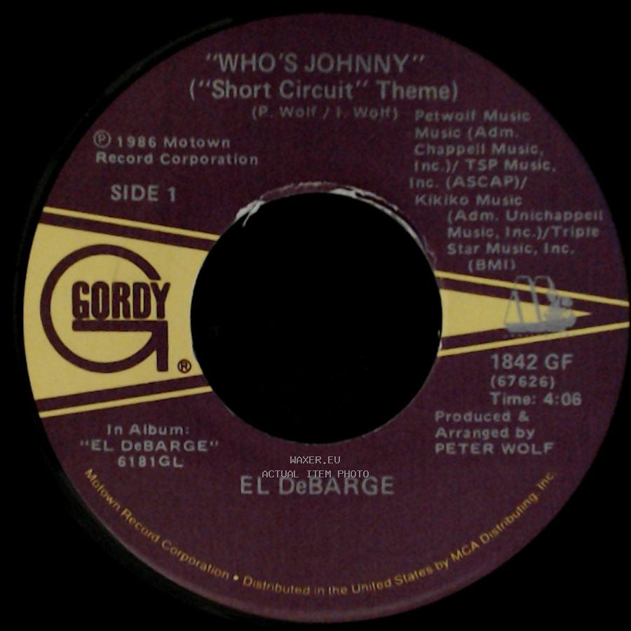El Debarge / El Debarge With Debarge - Who's Johnny ("Short Circuit" Theme) / Love In A Special Way side A
