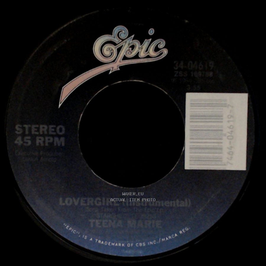 Teena Marie - Lovergirl (Instrumental) / Lovergirl side A