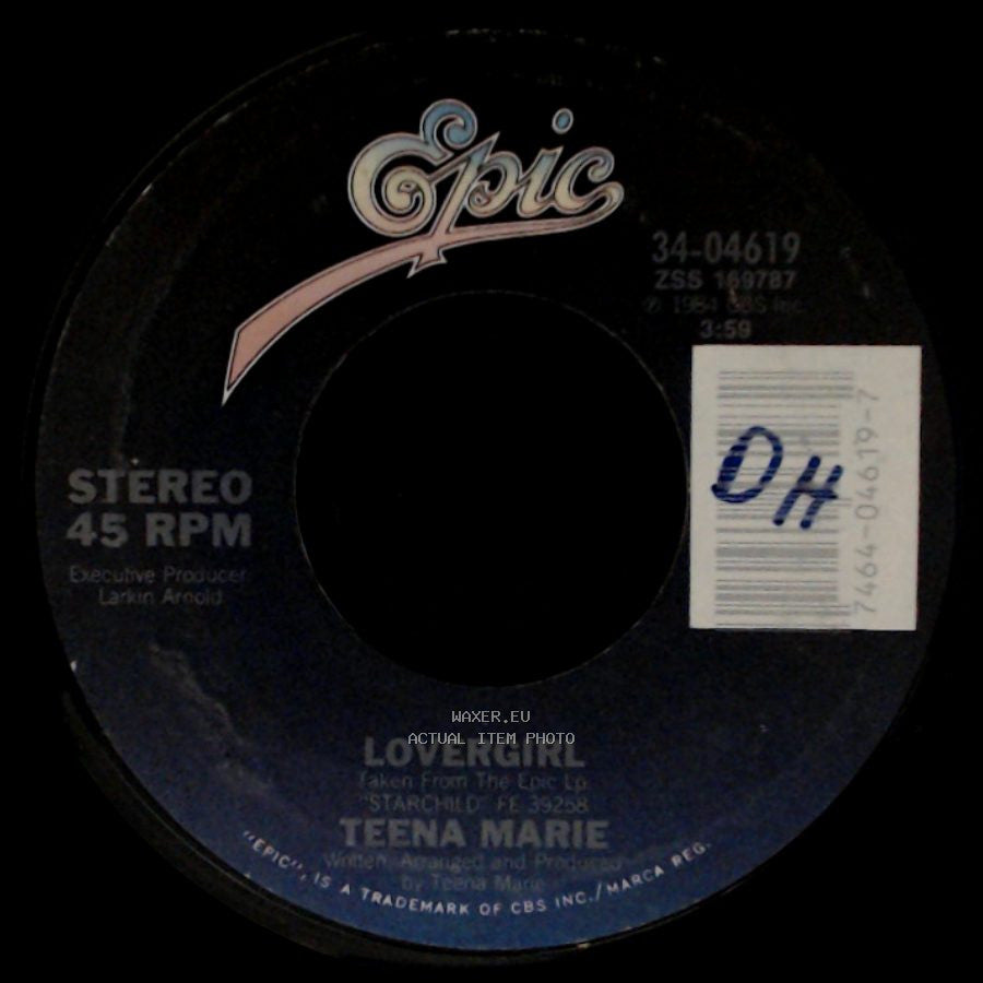 Teena Marie - Lovergirl (Instrumental) / Lovergirl side B