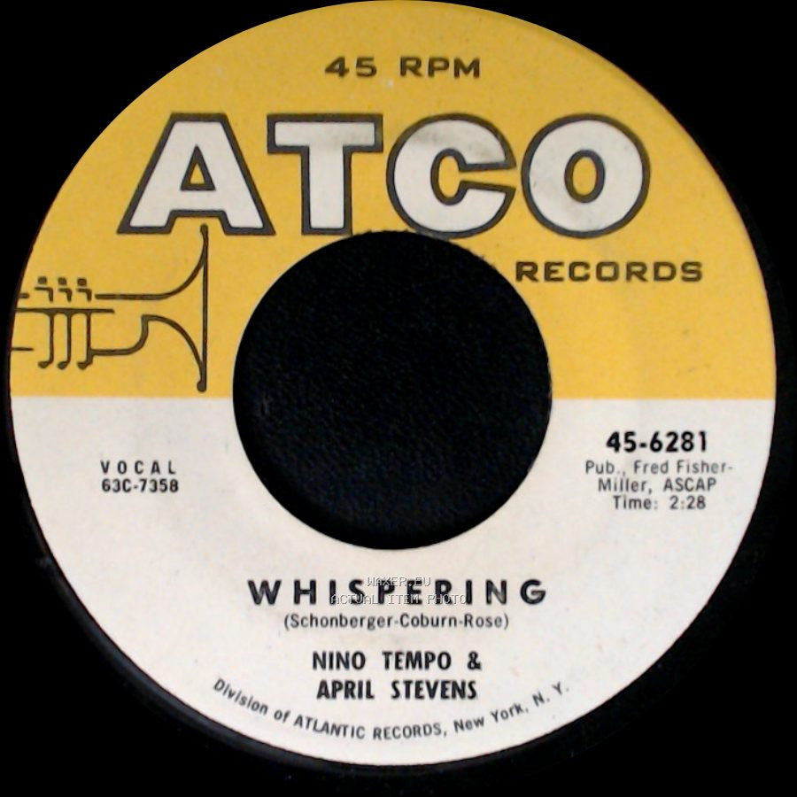 Nino Tempo & April Stevens - Tweedlee Dee / Whispering side B