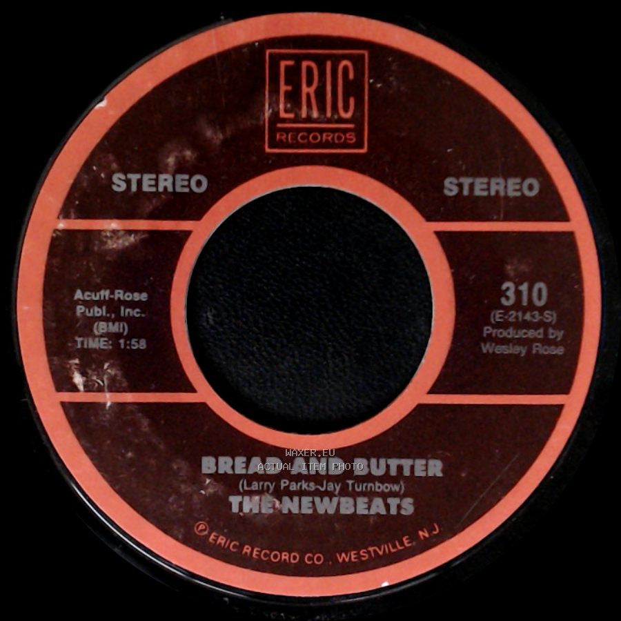 The Newbeats - Bread And Butter / Run, Baby Run (Back Into My Arms) side A