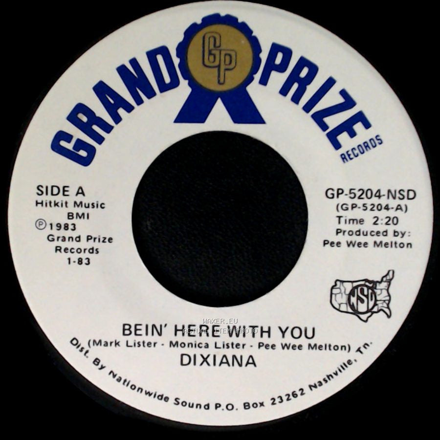 Dixiana - Bein' Here With You / Livin' In The Country side A