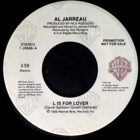 Al Jarreau - L Is For Lover / L Is For Lover side A