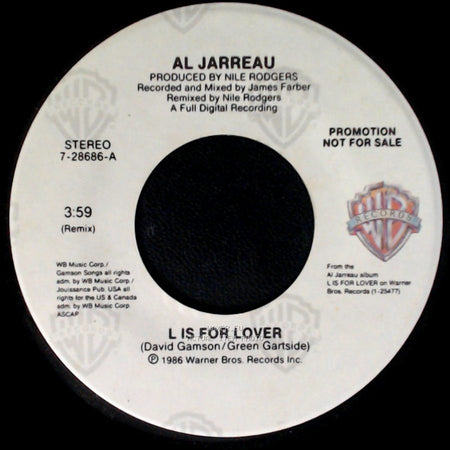 Al Jarreau - L Is For Lover / L Is For Lover side B