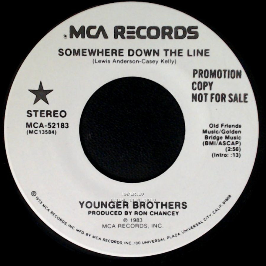 Younger Brothers - Somewhere Down The Line / Somewhere Down The Line side B
