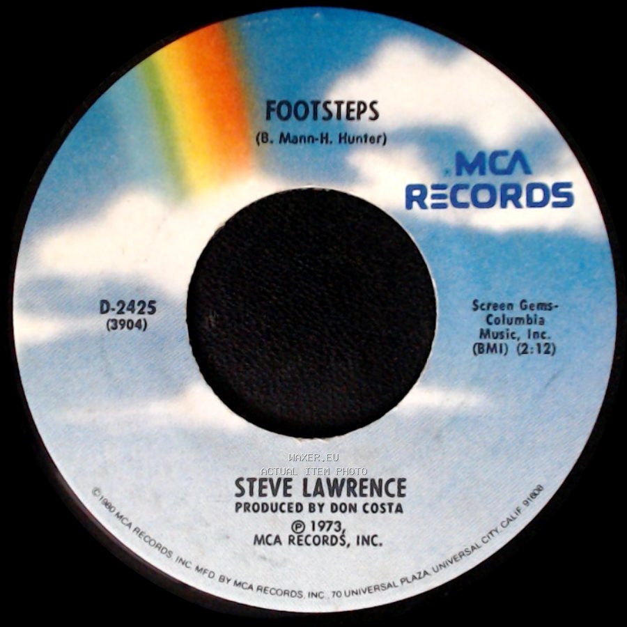 Steve Lawrence - Footsteps / Pretty Blue Eyes side A