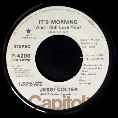 Jessi Colter - It's Morning (And I Still Love You) / It's Morning (And I Still Love You) side A