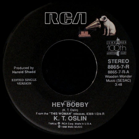 K. T. Oslin - Where Is A Woman To Go / Hey Bobby side B