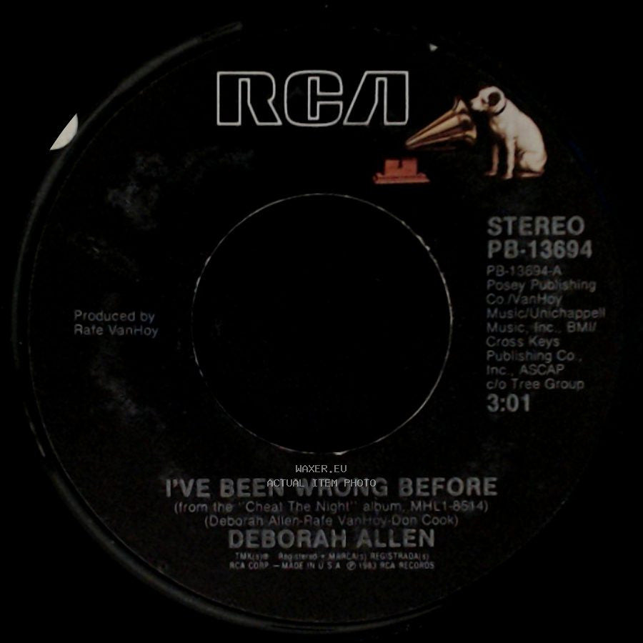 Deborah Allen - I've Been Wrong Before / Fool's Paradise side A