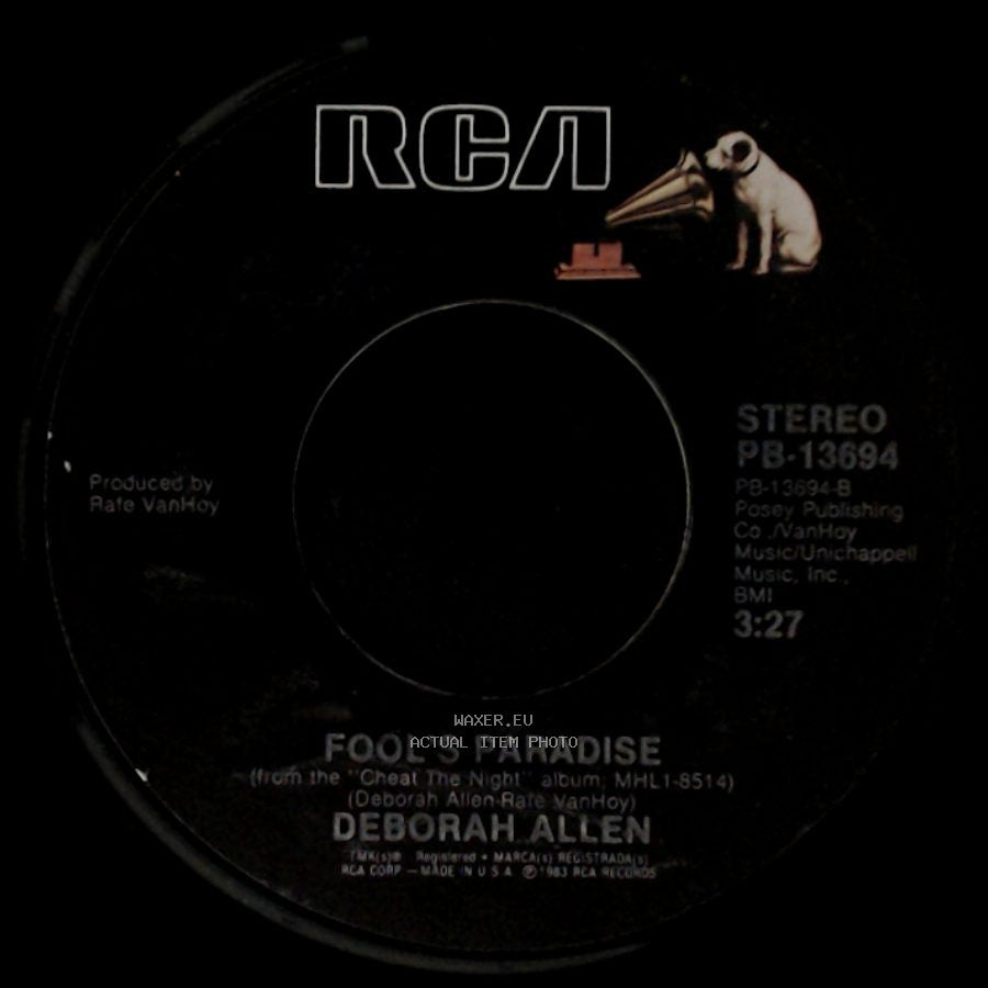 Deborah Allen - I've Been Wrong Before / Fool's Paradise side B