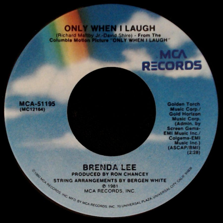 Brenda Lee - Only When I Laugh / Too Many Nights Alone side A