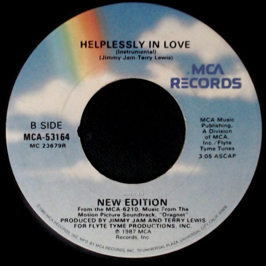 New Edition - Helplessly In Love / Helplessly In Love (Instrumental) side B