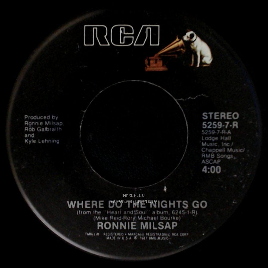 Ronnie Milsap - Where Do The Nights Go / If You Don't Want Me To side A