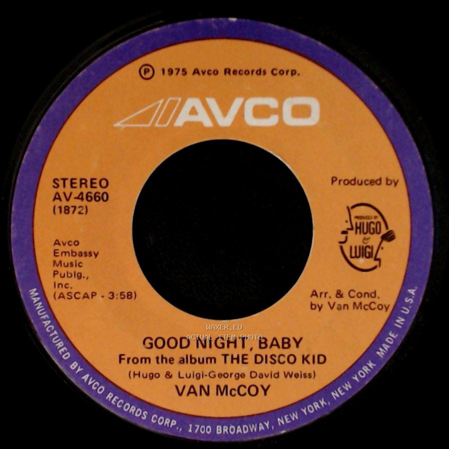 Van Mccoy - Good Night, Baby / Change With The Times side A