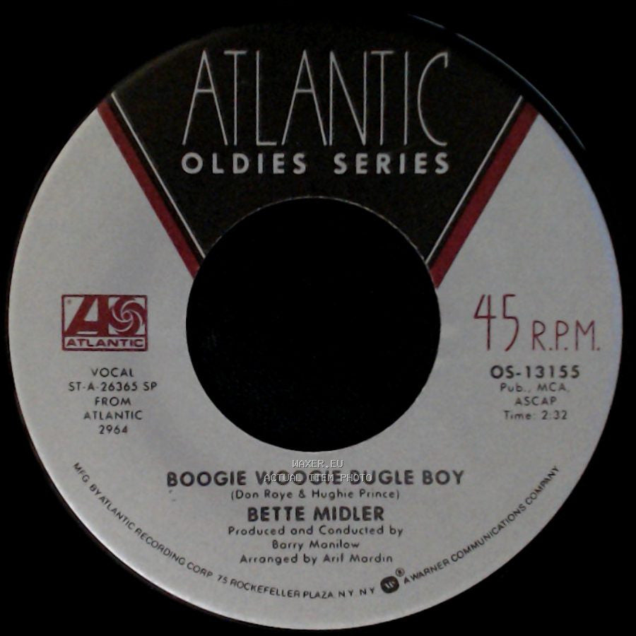 Bette Midler - Boogie Woogie Bugle Boy / Do You Want To Dance? side A