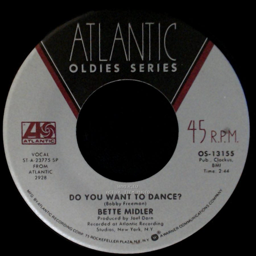 Bette Midler - Boogie Woogie Bugle Boy / Do You Want To Dance? side B