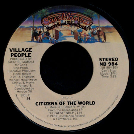 Village People - Go West / Citizens Of The World side B