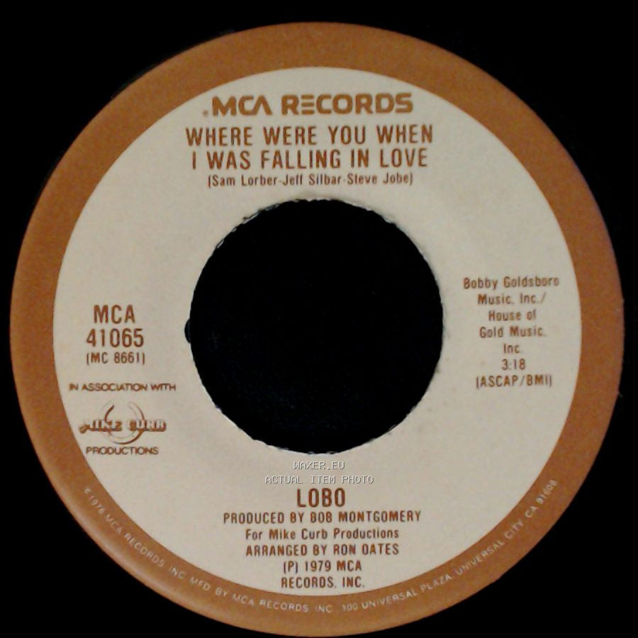 Lobo - Where Were You When I Was Falling In Love / I Don't Wanna Make Love Anymore side A