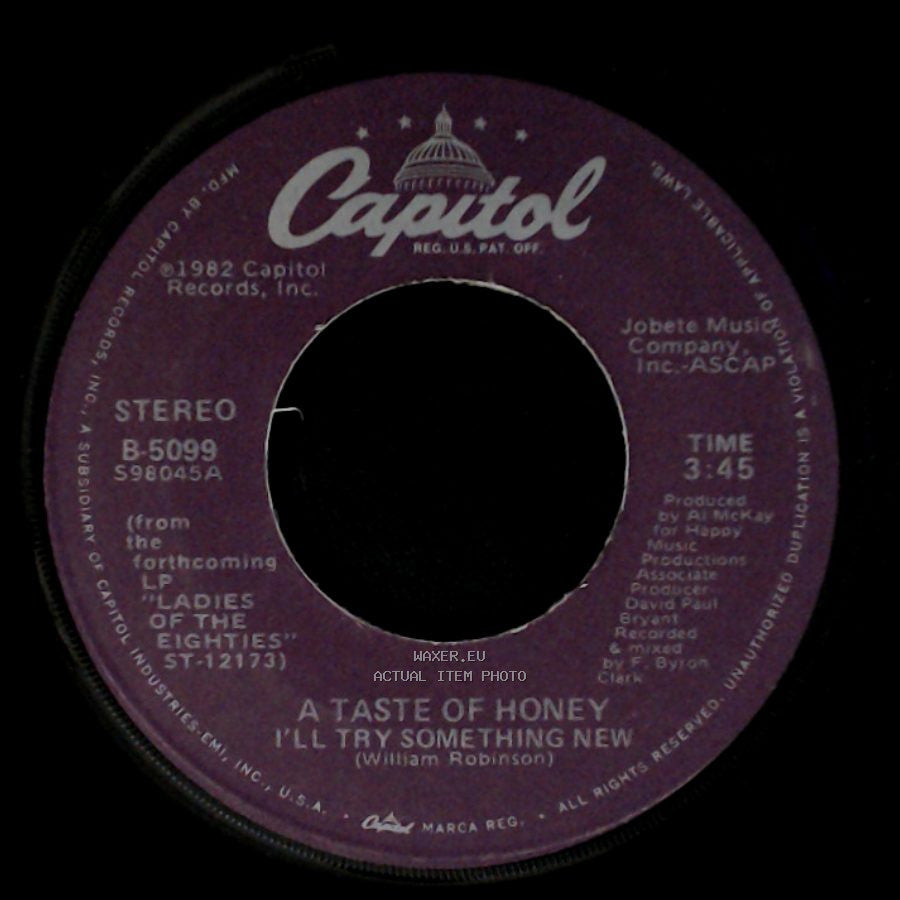 A Taste Of Honey - Good-Bye Baby / I'll Try Something New side B